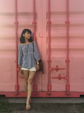 「catworld（キャットワールド）のアイテム」を使った、Fiさん（レディース・160cm）の夏コーディネート