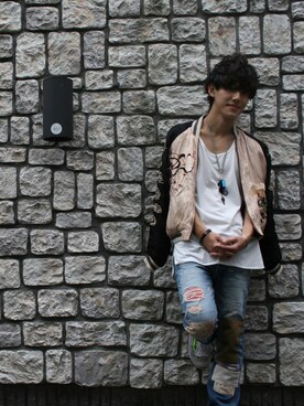 「Marc by Marc Jacobs（マークバイマークジェイコブス）のアイテム（アクセサリー）」を使った、てぃーーが🐯さん（メンズ・171cm）の冬コーディネート