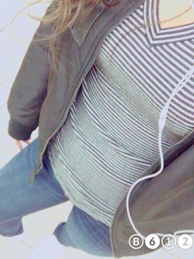 「working style」｜「アイテム（ミリタリージャケット）」を使った、A r i  c h e l¨̮♡さん（レディース・156cm）の秋コーディネート