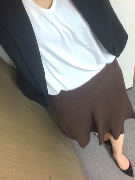 「H&M（エイチ・アンド・エム）のアイテム（ナイロンジャケット）」を使った、hnm♡さん（レディース・162cm）の秋コーディネート