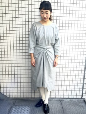 「COSMIC WONDER Light Source（コズミックワンダーライトソース）のアイテム（ワンピース/ドレス）」を使った、etsukoさん（レディース・165cm）の冬コーディネート