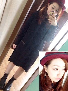 「Lee（リー）のアイテム（ブーツ）」を使った、さーちゃん☆さん（レディース・152cm）の秋コーディネート