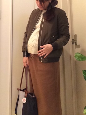 「LONGCHAMP（ロンシャン）のアイテム（その他）」を使った、ASAさん（レディース・157cm）の秋コーディネート