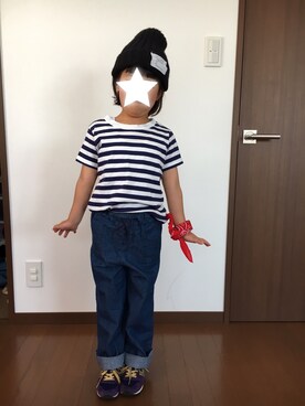 「FITH（フィス）のアイテム（シューズ）」を使った、yuuuさん（キッズ・110cm）の春コーディネート