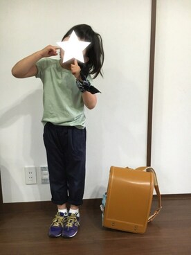 「FITH（フィス）のアイテム（シューズ）」を使った、yuuuさん（キッズ・110cm）の春コーディネート