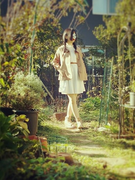「CECIL McBEE（セシルマクビー）のアイテム（その他アウター）」を使った、すけさん（レディース・158cm）の秋コーディネート