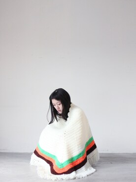 「アイテム（カーディガン/ボレロ）」を使った、AROOMMODELさん（レディース・165cm）の冬コーディネート