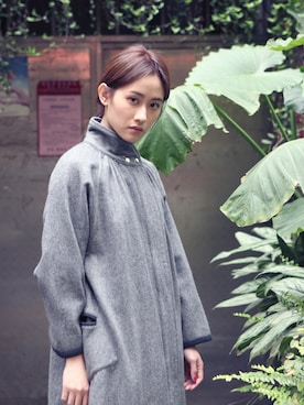 「アイテム（ダッフルコート）」を使った、AROOMMODELさん（レディース・165cm）の春コーディネート