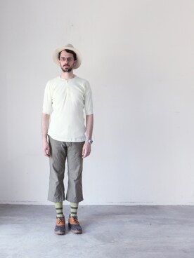 「アイテム（その他トップス）」を使った、AROOMMODELさん（メンズ・175cm）の春コーディネート