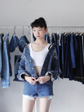 「American Apparel」｜AROOMMODELさん（レディース・165cm）の夏コーディネート