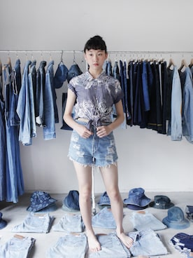 「shirts」｜AROOMMODELさん（レディース・165cm）の夏コーディネート
