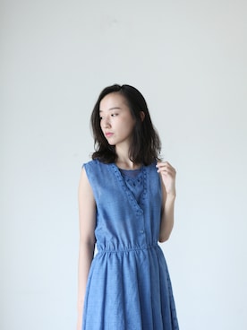 「アイテム（ワンピース/ドレス）」を使った、AROOMMODELさん（レディース・165cm・10代）の夏コーディネート