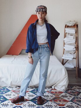 「American Apparel」｜AROOMMODELさん（レディース・167cm）の秋コーディネート