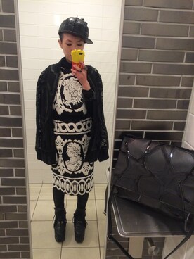 「KTZ（ケイティーゼット）のアイテム（ブルゾン）」を使った、Kana Fujitaniさん（レディース・157cm）の夏コーディネート