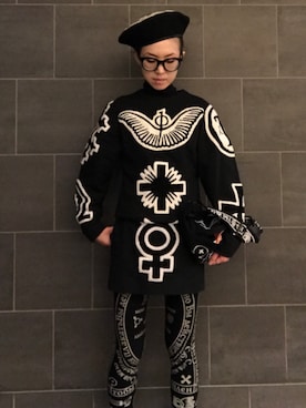 「KTZ（ケイティーゼット）のアイテム（帽子）」を使った、Kana Fujitaniさん（レディース・157cm）の秋コーディネート