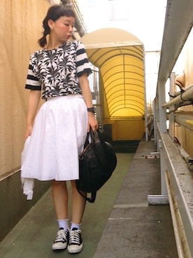 「tricot COMME des GARCONS（トリココムデギャルソン）のアイテム（レッグウェア）」を使った、yagoyagoyago!さん（レディース・163cm）の春コーディネート