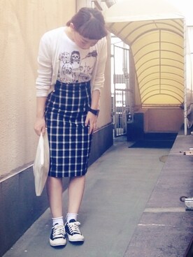 「tricot COMME des GARCONS（トリココムデギャルソン）のアイテム（レッグウェア）」を使った、yagoyagoyago!さん（レディース・162cm）の夏コーディネート