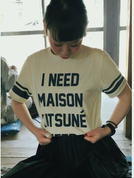 yagoyagoyago!さんの（Maison Kitsune | メゾンキツネ）を使ったコーディネート