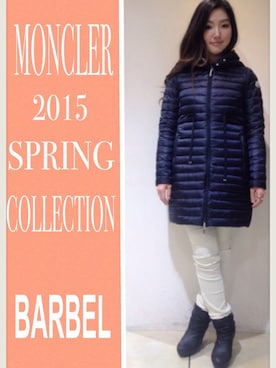 「MONCLER（モンクレール）のアイテム（ダウンジャケット/コート）」を使った、Udaiさん（レディース・163cm）の冬コーディネート