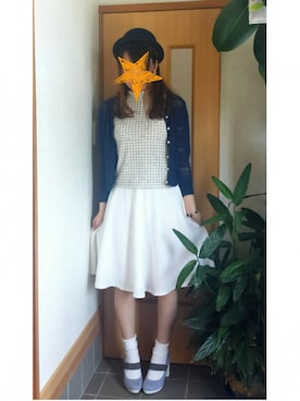 「ふんわり」｜「アイテム（帽子）」を使った、もつ子、さん（レディース・158cm）の春コーディネート