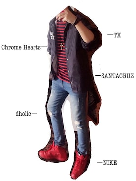 「SANTA CRUZ（サンタクルーズ）のアイテム（ナイロンジャケット）」を使った、🔱YD🔱さん（メンズ・181cm）の秋コーディネート
