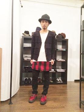 「THUNDERBOX（サンダーボックス）のアイテム（その他）」を使った、yusuke kanekoさん（メンズ・168cm）の秋コーディネート