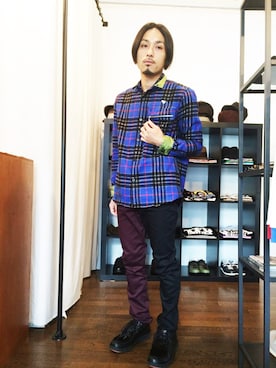 「THUNDERBOX（サンダーボックス）のアイテム」を使った、yusuke kanekoさん（メンズ・168cm）の秋コーディネート