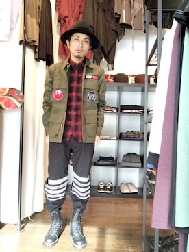「THUNDERBOX（サンダーボックス）のアイテム」を使った、yusuke kanekoさん（メンズ・168cm）の冬コーディネート