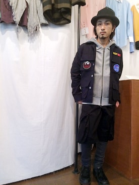 「THUNDERBOX（サンダーボックス）のアイテム」を使った、yusuke kanekoさん（メンズ・168cm）の冬コーディネート
