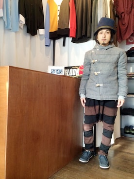 「仙台」｜「アイテム（ダッフルコート）」を使った、yusuke kanekoさん（メンズ・168cm）の冬コーディネート