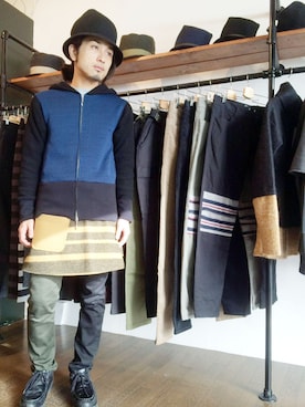 「THUNDERBOX（サンダーボックス）のアイテム」を使った、yusuke kanekoさん（メンズ・168cm）の冬コーディネート