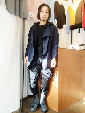 「仙台」｜「アイテム（モッズコート）」を使った、yusuke kanekoさん（メンズ・168cm）の冬コーディネート