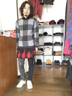 「THUNDERBOX（サンダーボックス）のアイテム」を使った、yusuke kanekoさん（メンズ・168cm）の春コーディネート
