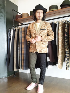 「Spiralgarden（スパイラルガーデン）のアイテム」を使った、yusuke kanekoさん（メンズ・168cm）の春コーディネート