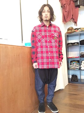 「THUNDERBOX（サンダーボックス）のアイテム」を使った、yusuke kanekoさん（メンズ・168cm）の春コーディネート