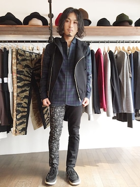 「TIMAI（ティマイ）のアイテム」を使った、yusuke kanekoさん（メンズ・168cm）の春コーディネート