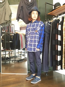 「THUNDERBOX（サンダーボックス）のアイテム」を使った、yusuke kanekoさん（メンズ・168cm）の春コーディネート
