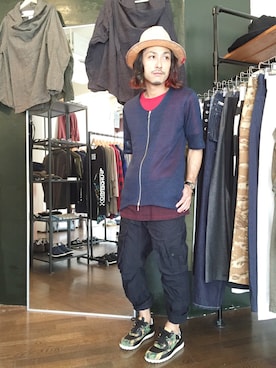 「THUNDERBOX（サンダーボックス）のアイテム」を使った、yusuke kanekoさん（メンズ・168cm）の夏コーディネート
