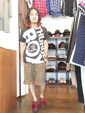 「THUNDERBOX（サンダーボックス）のアイテム」を使った、yusuke kanekoさん（メンズ・168cm）の夏コーディネート