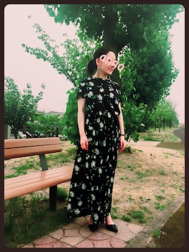 「DRWCYS（ドロシーズ）のアイテム（つなぎ/オールインワン）」を使った、ANNO TOMOさん（レディース・153cm）の夏コーディネート