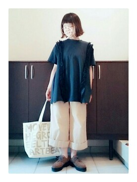 「Sleep（スリープ）のアイテム」を使った、tomaさん（レディース・153cm）の春コーディネート