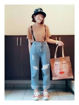 「YUKIグッズ」｜tomaさん（レディース・153cm）の春コーディネート