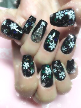 「クリスマスネイル」｜はーちゃんさん（レディース・162cm）の秋コーディネート