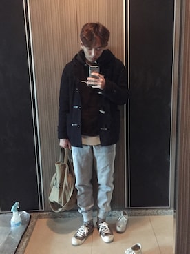 「SHIPS GENERAL SUPPLY（シップスジェネラルサプライ）のアイテム（ジャケット/アウター）」を使った、Charliiさん（メンズ・168cm）の冬コーディネート