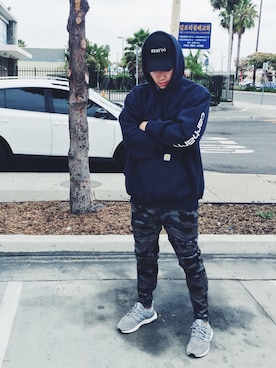 「I Love Ugly（アイラブアグリー）のアイテム（パンツ）」を使った、chrissyさん（メンズ・175cm）の夏コーディネート