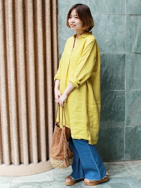 「JOURNAL STANDARD relume（ジャーナルスタンダード　レリューム）のアイテム（ワンピース/ドレス）」を使った、misatoさん（メンズ・160cm）の春コーディネート