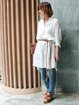 「JOURNAL STANDARD relume（ジャーナルスタンダード　レリューム）のアイテム（ワンピース/ドレス）」を使った、misatoさん（メンズ・160cm）の春コーディネート