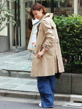 「JOURNAL STANDARD relume（ジャーナルスタンダード　レリューム）のアイテム（トレンチコート）」を使った、misatoさん（レディース・160cm）の秋コーディネート