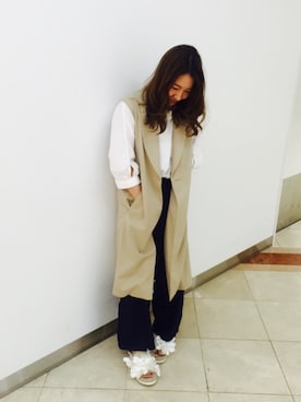 「RANDA（ランダ）のアイテム（その他アウター）」を使った、ｅｍｉ***さん（レディース・162cm）の春コーディネート