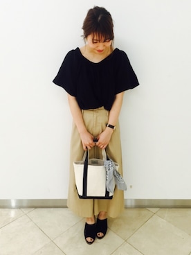 「サボ」｜ｅｍｉ***さん（レディース・162cm）の春コーディネート